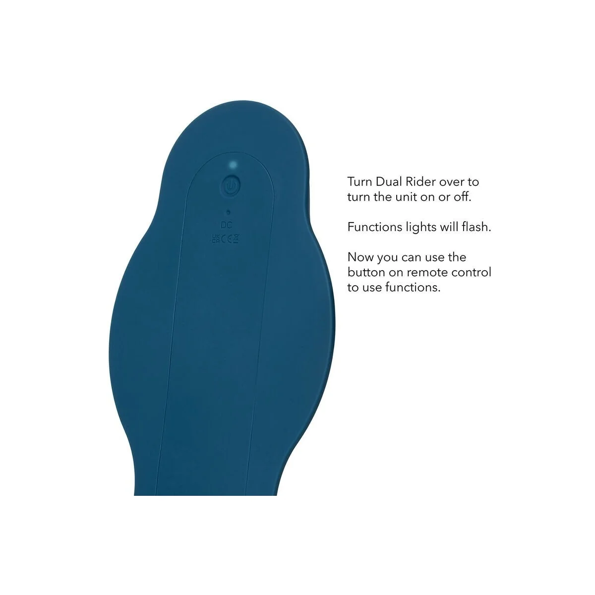 Rider Massager Doppelmotor mit Fernbedienung Blau von Calexotics kaufen | Fesselliebe