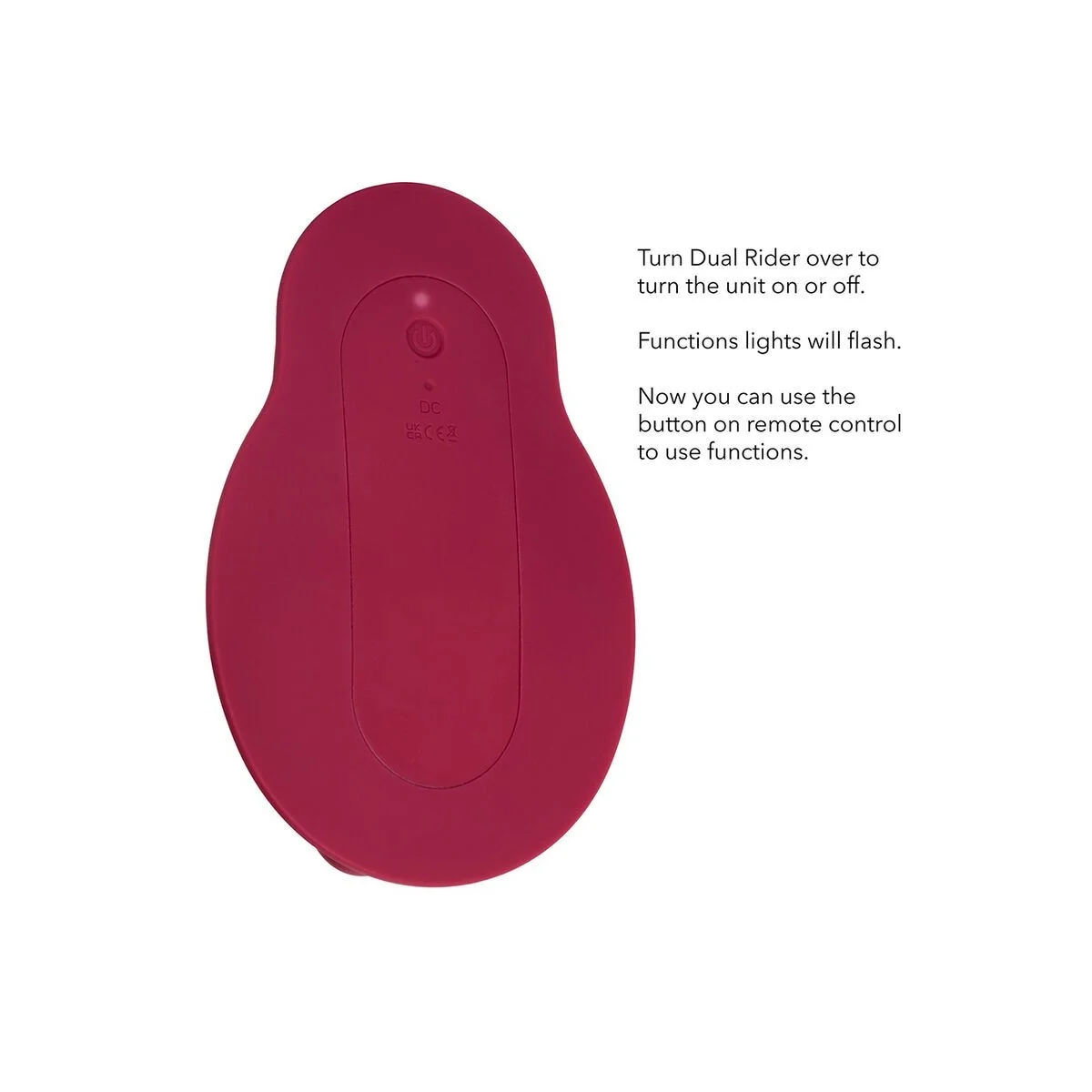 Rider Massager Doppelmotor mit Fernbedienung Rot von Calexotics kaufen | Fesselliebe