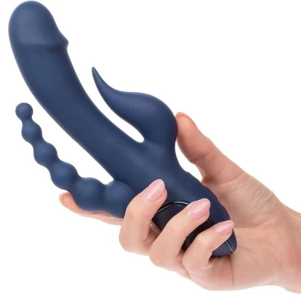 Vibrator Dreifach-Orgasmus Blau von Calexotics kaufen | Fesselliebe