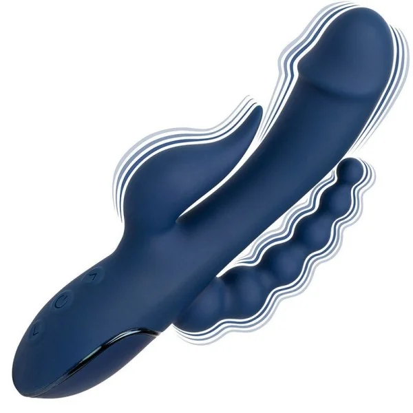 Vibrator Dreifach-Orgasmus Blau von Calexotics kaufen | Fesselliebe