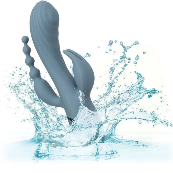 Vibrator Triple Ecstasy Grau von Calexotics kaufen | Fesselliebe
