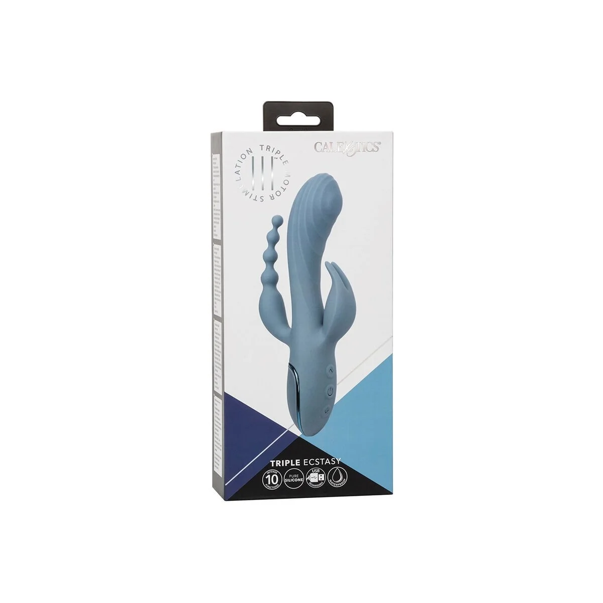 Vibrator Triple Ecstasy Grau von Calexotics kaufen | Fesselliebe