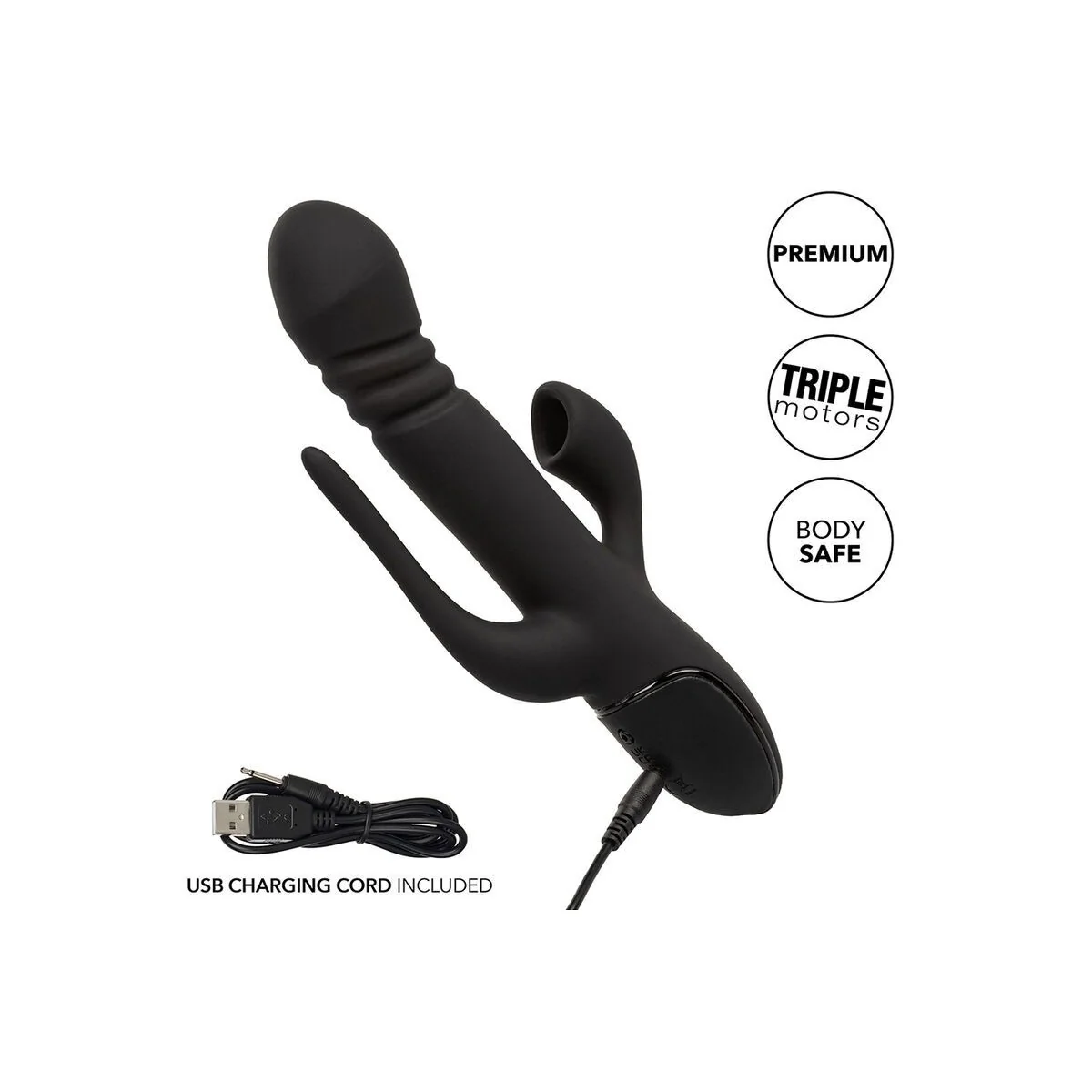 Vibrator Triple Euphoria Schwarz von Calexotics kaufen | Fesselliebe