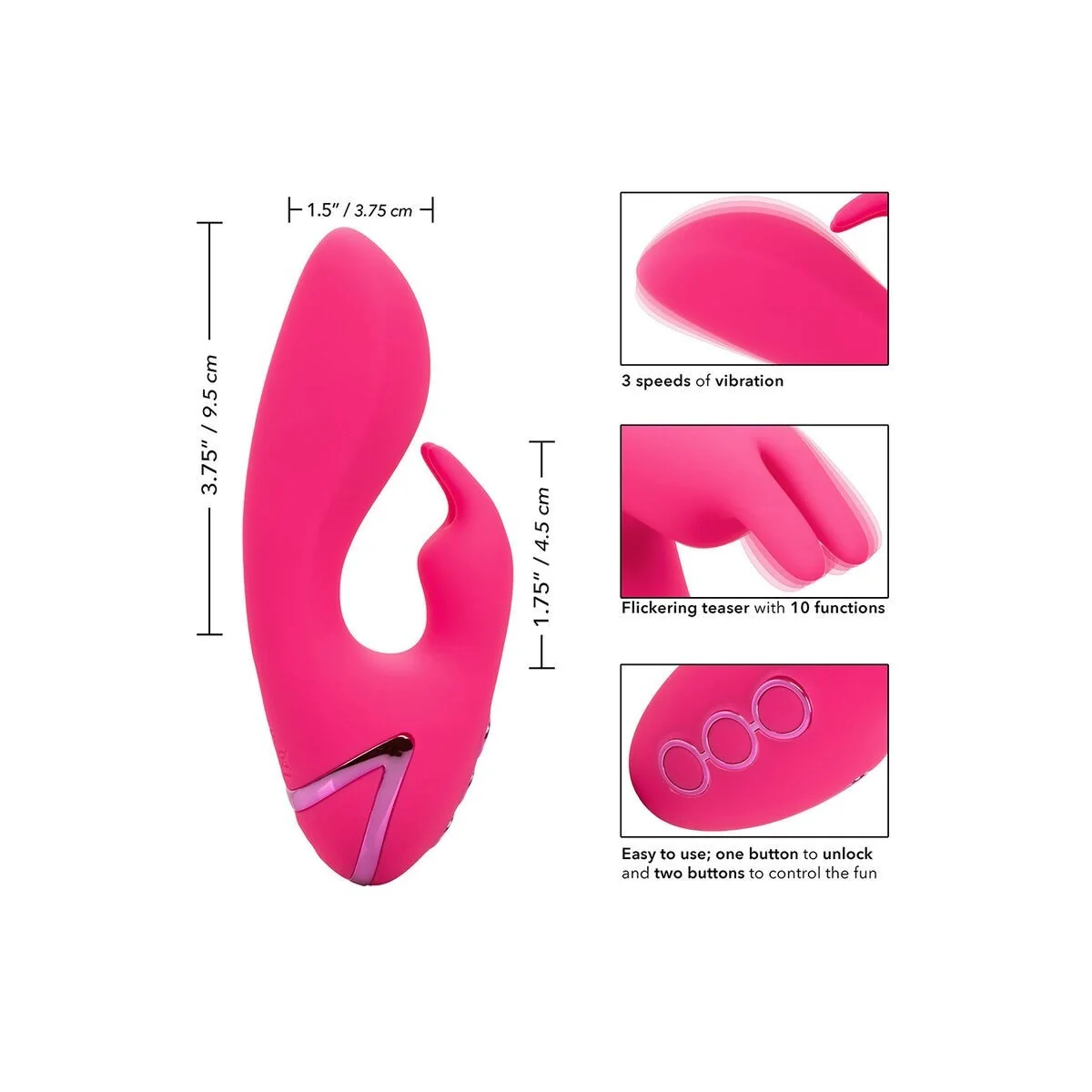 So. Cal Sunshine Vibrator Rabbit Fuchsia von California Dreaming von Calexotics kaufen | Fesselliebe