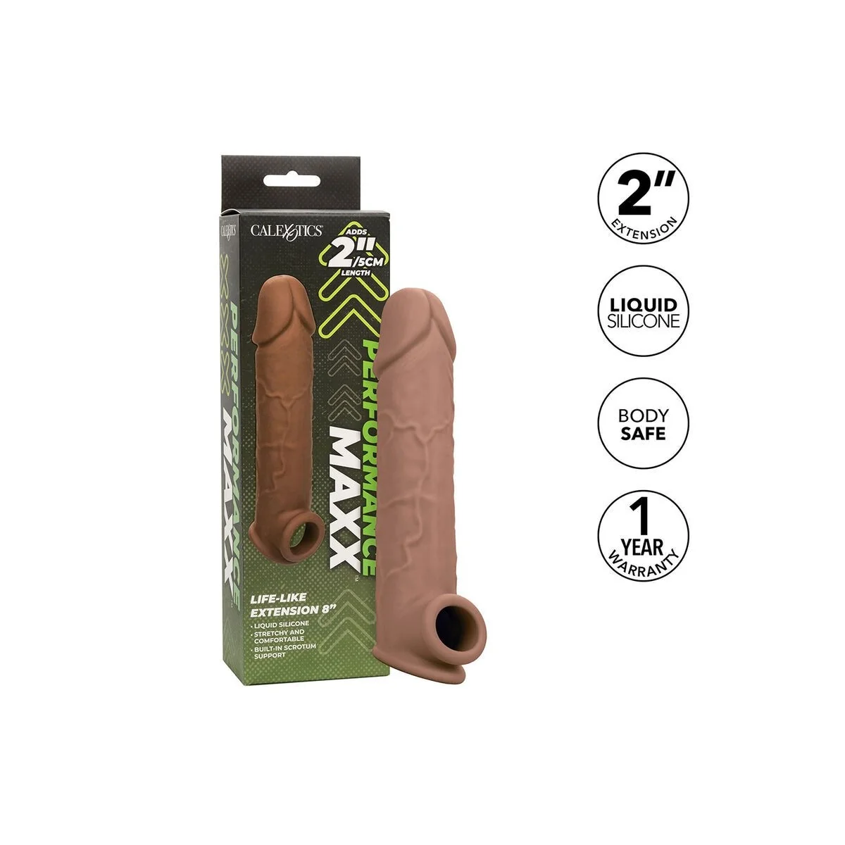 Performance Maxx Lebensnahe Extension 8 Braune Beige von Calexotics kaufen | Fesselliebe