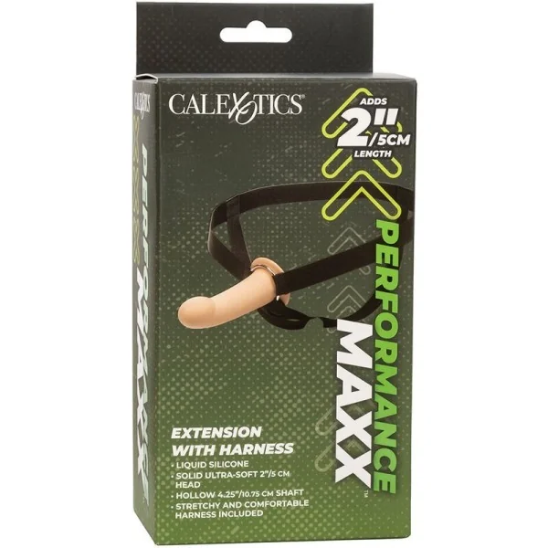 Performance Maxx Extension mit Gurt Light Skin von Calexotics kaufen | Fesselliebe