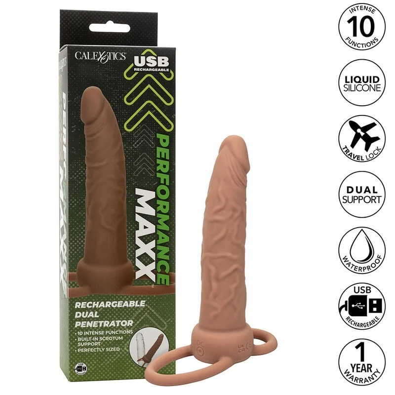 Performance Maxx wiederaufladbarer Dual-Penetrator, Braun von Calexotics kaufen | Fesselliebe 2