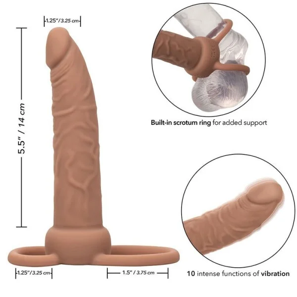 Performance Maxx wiederaufladbarer Dual-Penetrator, Braun von Calexotics kaufen | Fesselliebe
