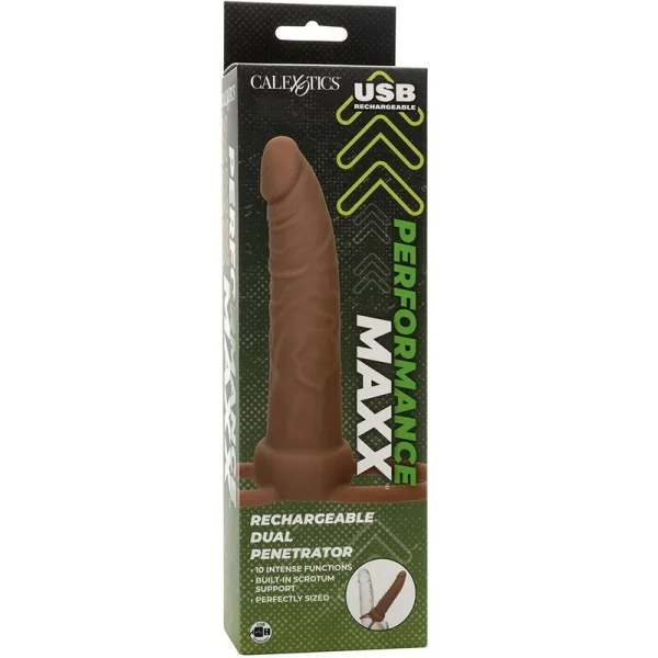 Performance Maxx wiederaufladbarer Dual-Penetrator, Braun von Calexotics kaufen | Fesselliebe