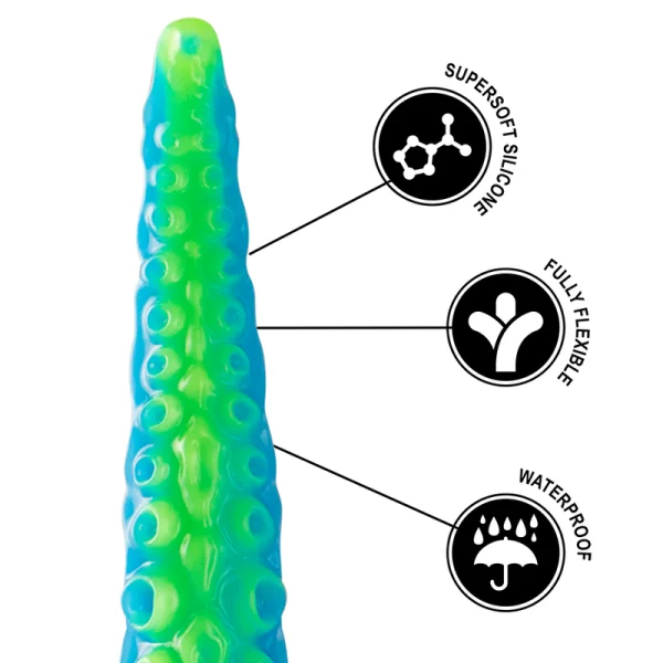 Scylla Fluoreszierender Dünner Tentakel-Dildo, Grosse Größe von Epic kaufen | Fesselliebe