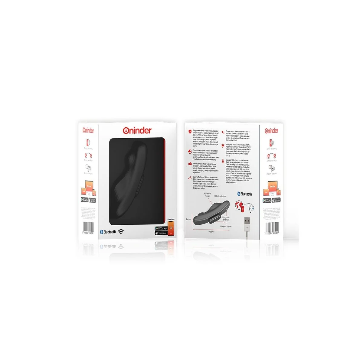 Manila Panty wiederaufladbarer Vibrator 9 Geschwindigkeiten 9,6 cm X 2,6 cm - mit kostenloser App von Oninder kaufen | Fesselliebe