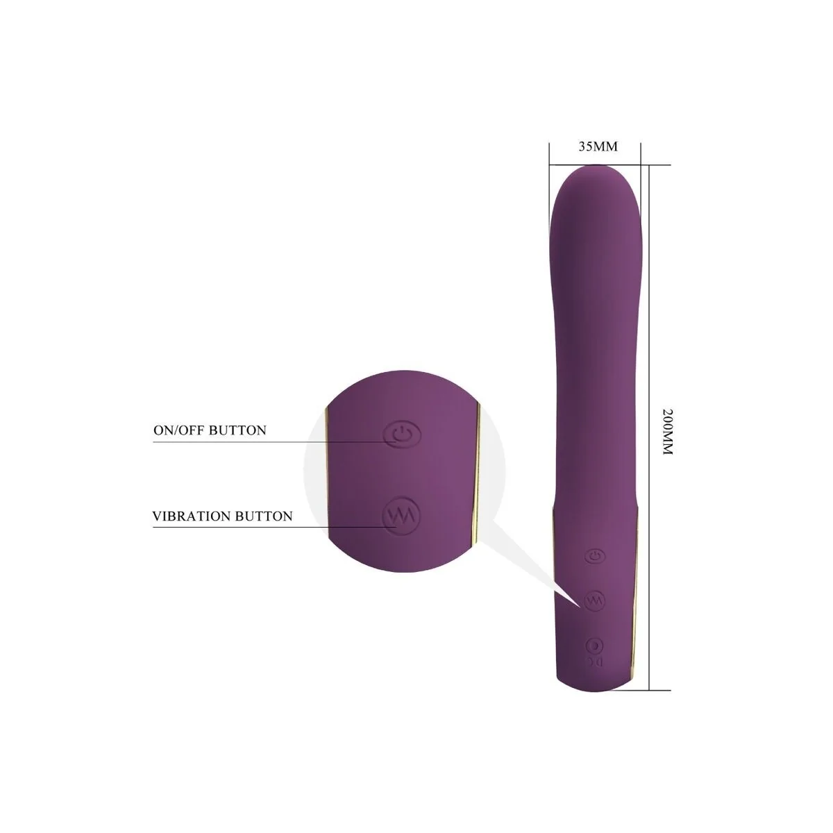 Ethan wiederaufladbarer Vibrator Lila von Pretty Love Smart kaufen | Fesselliebe