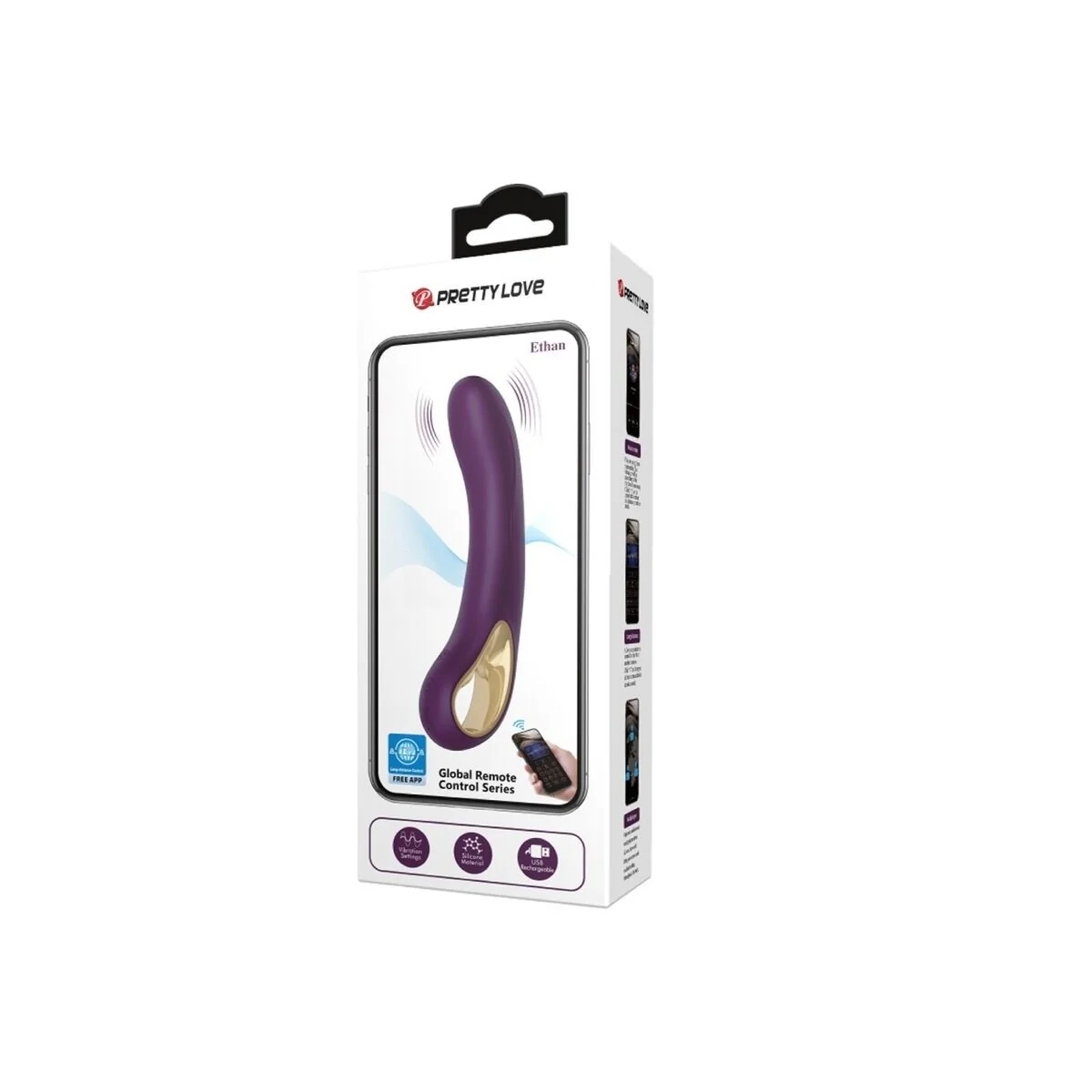 Ethan wiederaufladbarer Vibrator Lila von Pretty Love Smart kaufen | Fesselliebe