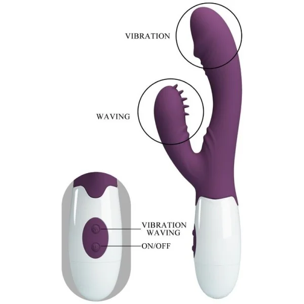 Andre Rabbit Vibrator & G-Punkt-Stimulator Lila von Pretty Love Flirtation kaufen | Fesselliebe
