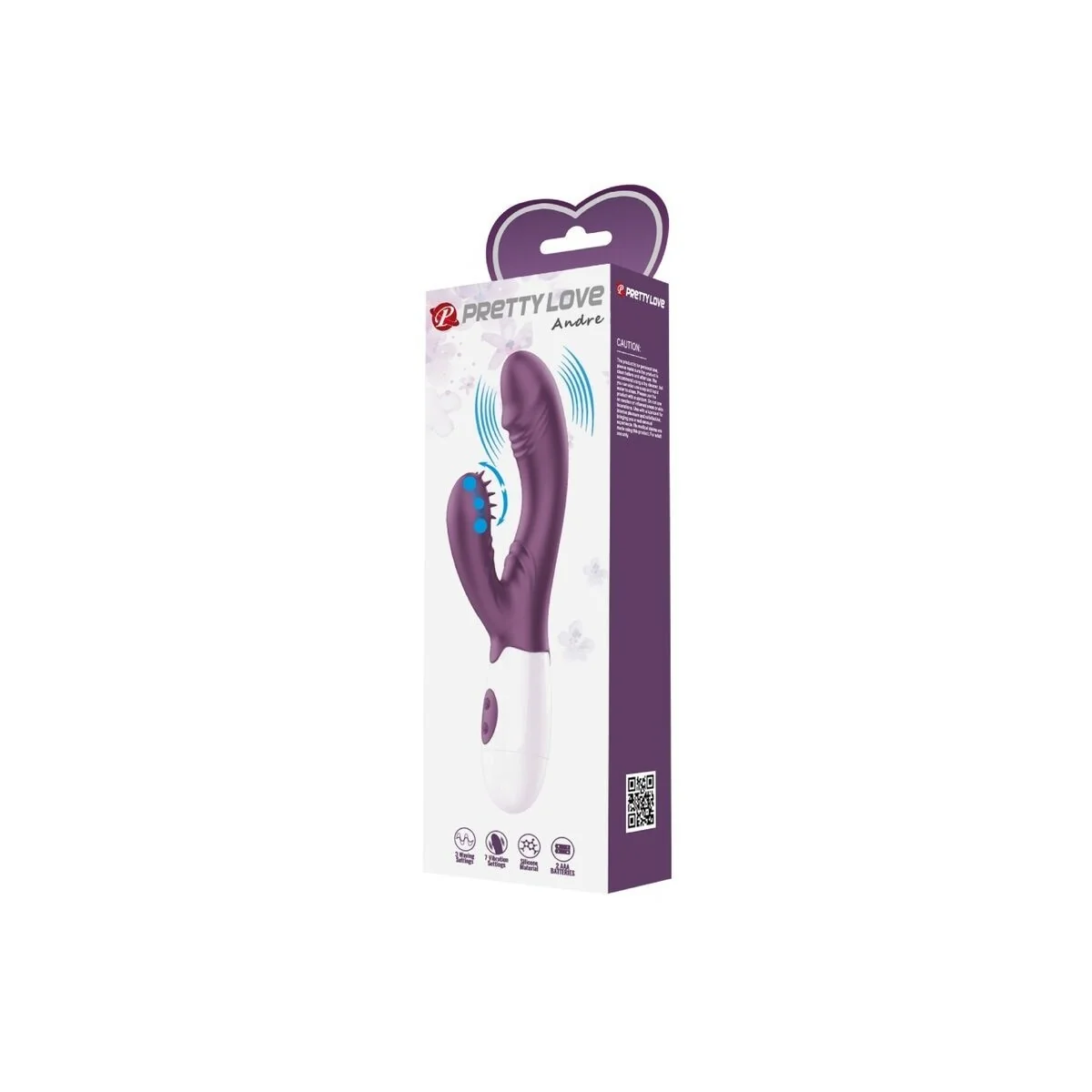 Andre Rabbit Vibrator & G-Punkt-Stimulator Lila von Pretty Love Flirtation kaufen | Fesselliebe