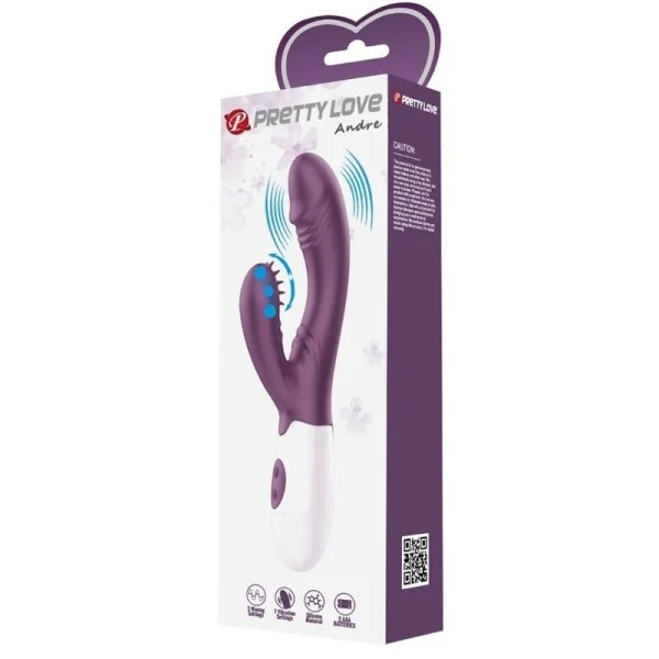 Andre Rabbit Vibrator & G-Punkt-Stimulator Lila von Pretty Love Flirtation kaufen | Fesselliebe