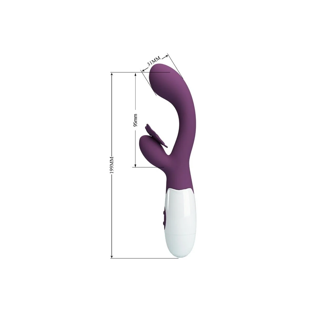Butterfly Kiss Rabbit Vibrator & G-Spot Stimulator Lila von Pretty Love Flirtation kaufen | Fesselliebe