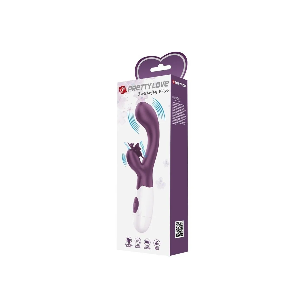Butterfly Kiss Rabbit Vibrator & G-Spot Stimulator Lila von Pretty Love Flirtation kaufen | Fesselliebe