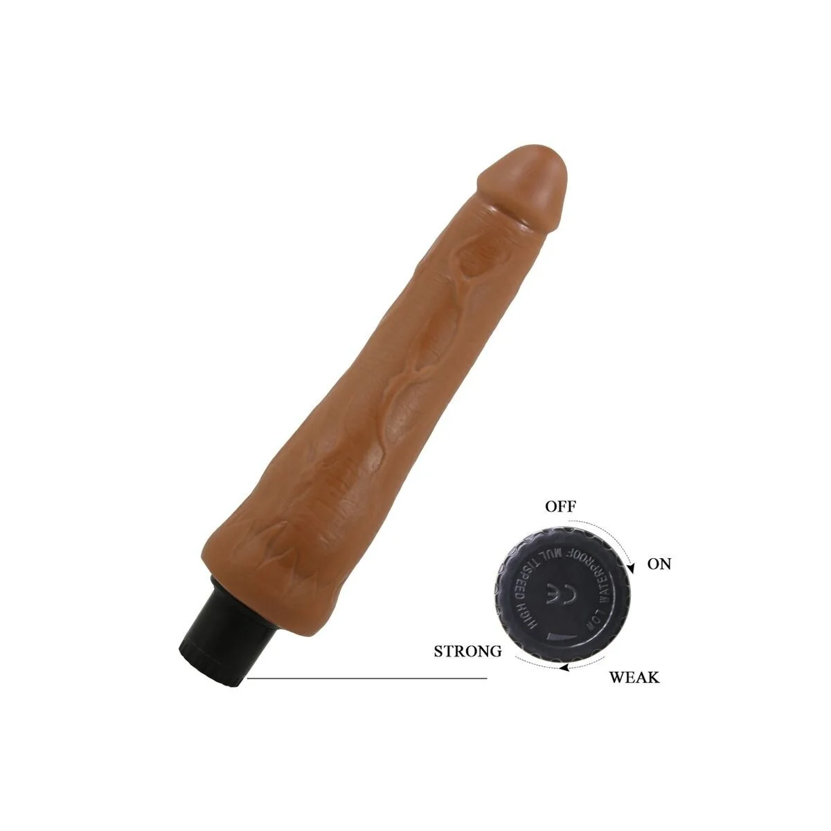 Alfredo realistischer Vibrator 21.5 cm -O- 4 cm von Pretty Love High Grade kaufen | Fesselliebe