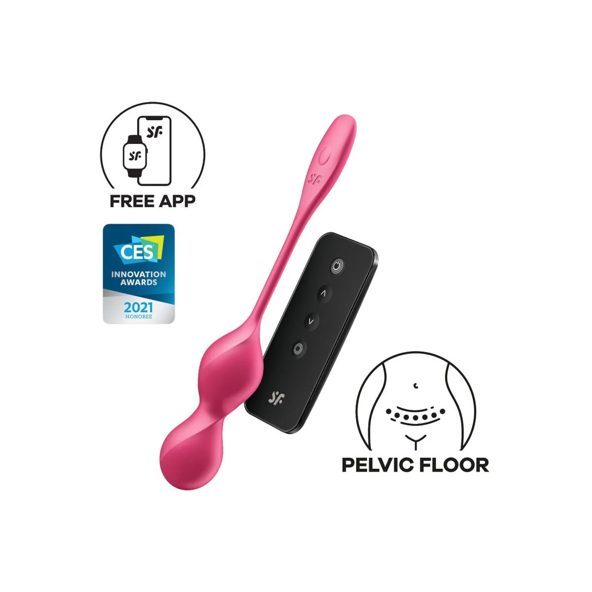 Love Birds 2 Vibrierende Kegel-Kugeln + mit kostenloser App von Satisfyer Balls kaufen | Fesselliebe