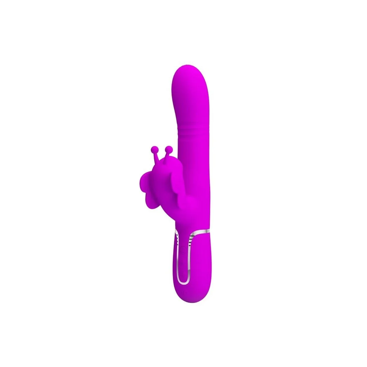 Multifunktions-Kaninchenvibrator 4 in 1 Schmetterling Fuchsia von Pretty Love Flirtation kaufen | Fesselliebe