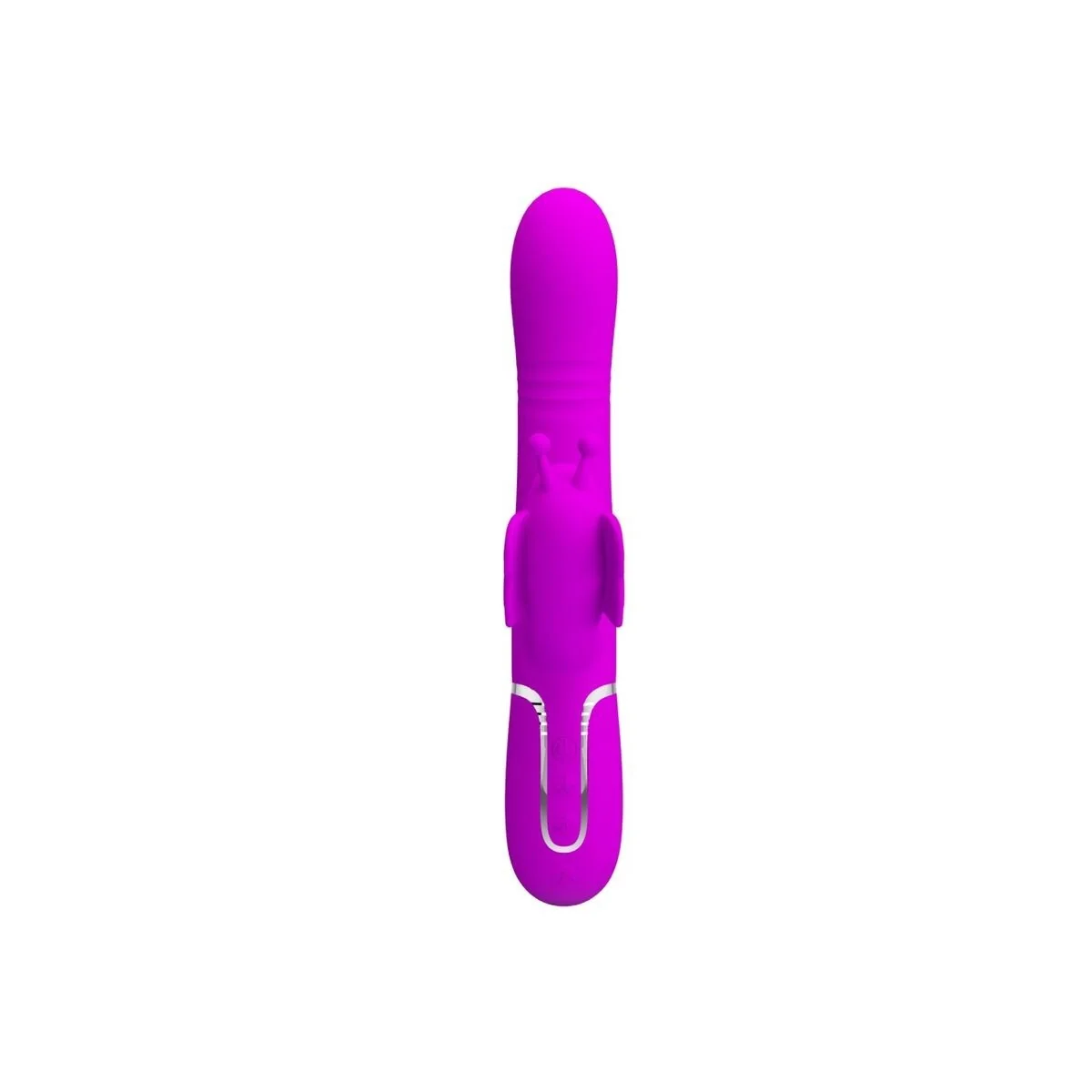Multifunktions-Kaninchenvibrator 4 in 1 Schmetterling Fuchsia von Pretty Love Flirtation kaufen | Fesselliebe