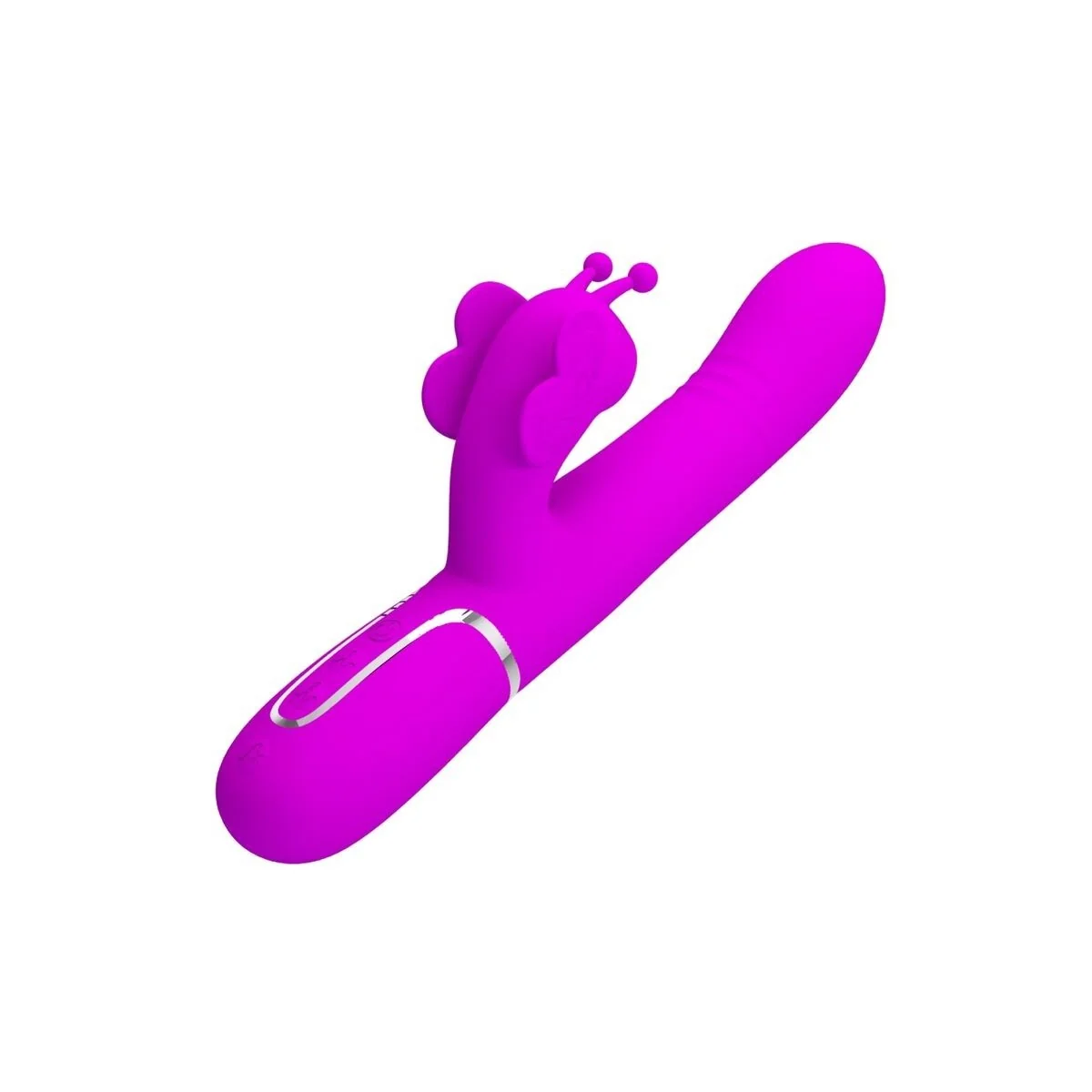 Multifunktions-Kaninchenvibrator 4 in 1 Schmetterling Fuchsia von Pretty Love Flirtation kaufen | Fesselliebe
