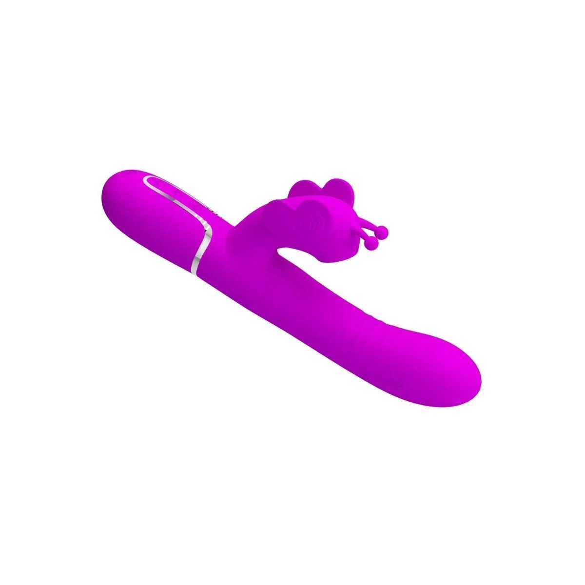 Multifunktions-Kaninchenvibrator 4 in 1 Schmetterling Fuchsia von Pretty Love Flirtation kaufen | Fesselliebe