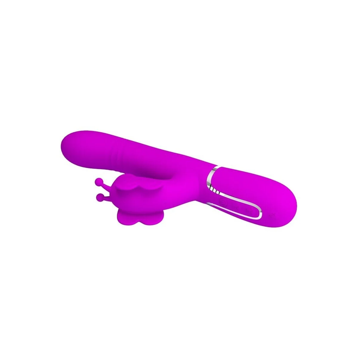 Multifunktions-Kaninchenvibrator 4 in 1 Schmetterling Fuchsia von Pretty Love Flirtation kaufen | Fesselliebe