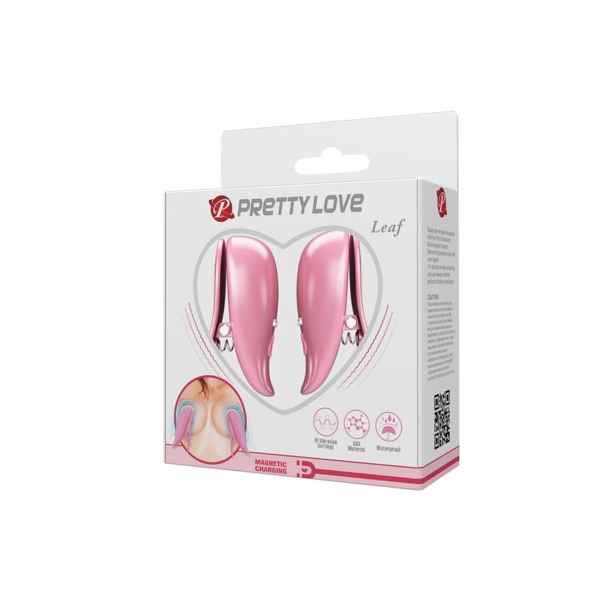 Leaf Vibrierende Nippelklemmen Rosa von Pretty Love Flirtation kaufen | Fesselliebe