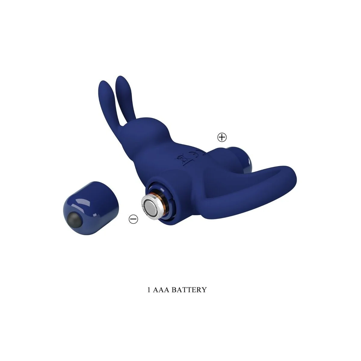 Jiro Kaninchenring mit Vibration Blau von Pretty Love Male kaufen | Fesselliebe