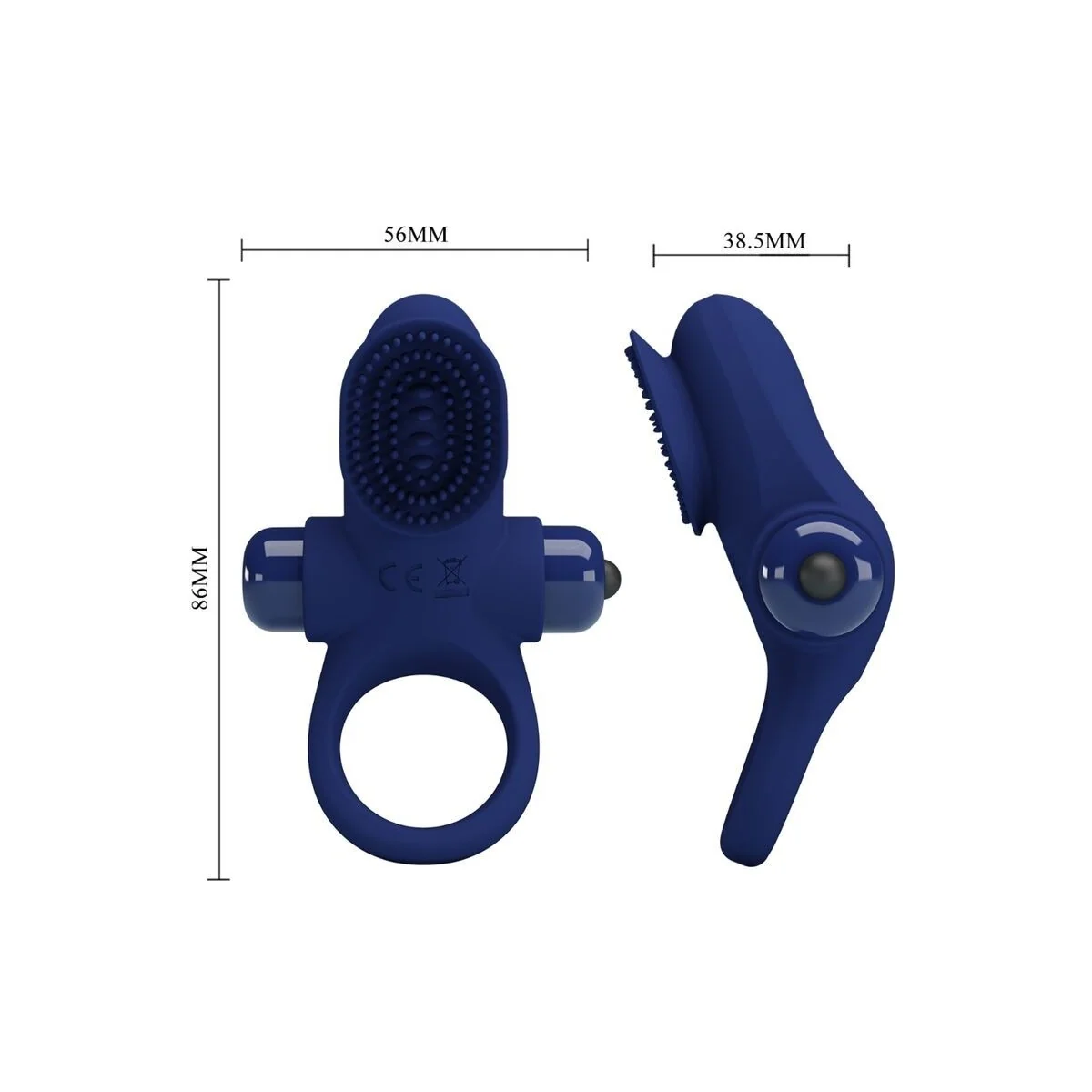 Palle Ring mit Vibration Blau von Pretty Love Male kaufen | Fesselliebe