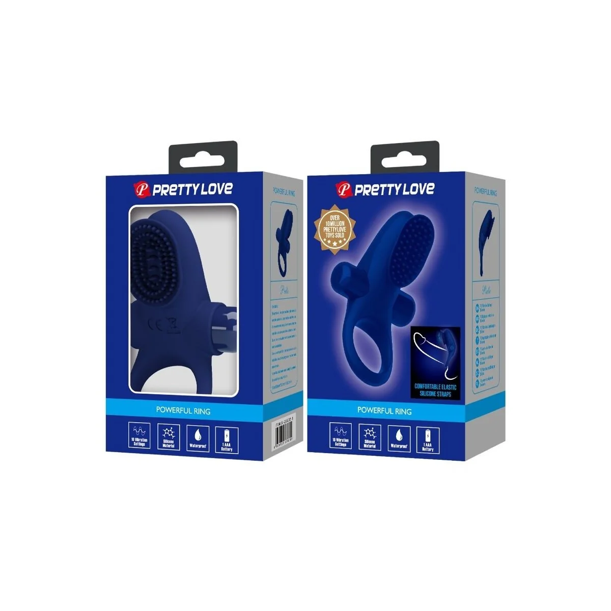 Palle Ring mit Vibration Blau von Pretty Love Male kaufen | Fesselliebe