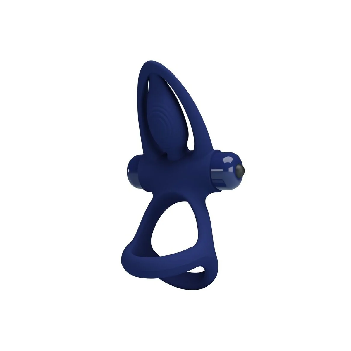 Mat Doppelring mit Vibration & Stimulator Blau von Pretty Love Male kaufen | Fesselliebe