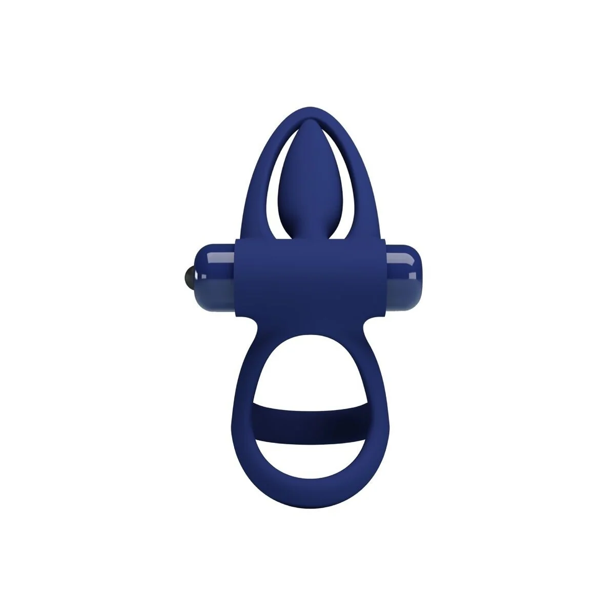 Mat Doppelring mit Vibration & Stimulator Blau von Pretty Love Male kaufen | Fesselliebe