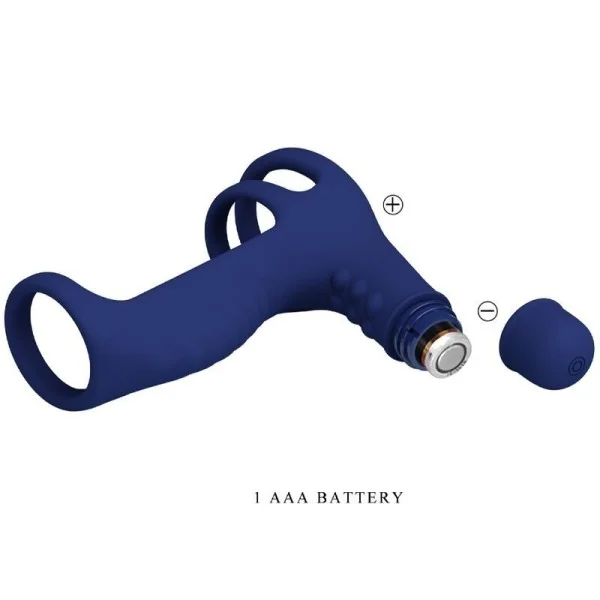 Elish Vibrationsring mit Verlngerung Blau von Pretty Love Male kaufen | Fesselliebe