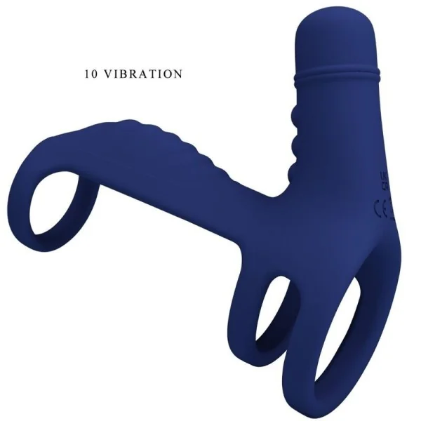 Elish Vibrationsring mit Verlngerung Blau von Pretty Love Male kaufen | Fesselliebe