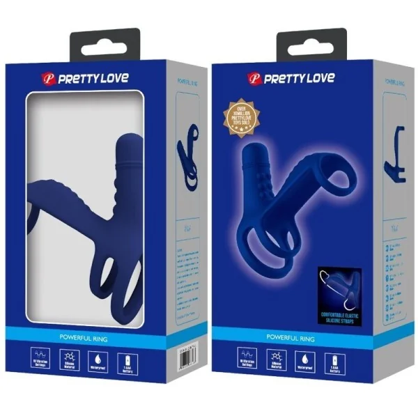 Elish Vibrationsring mit Verlngerung Blau von Pretty Love Male kaufen | Fesselliebe