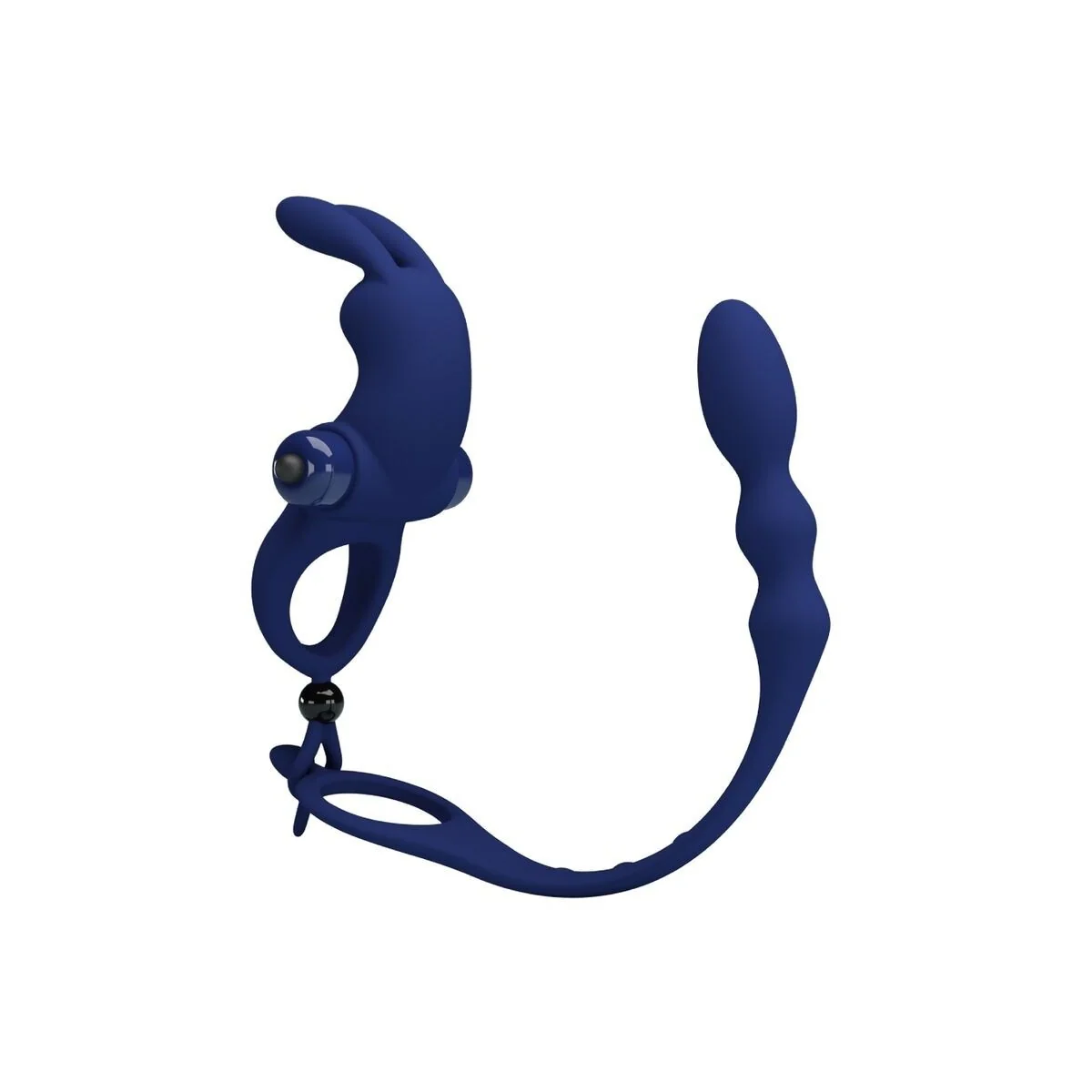 Ayad Rabbit Vibratorring mit Stecker Blau von Pretty Love Male kaufen | Fesselliebe