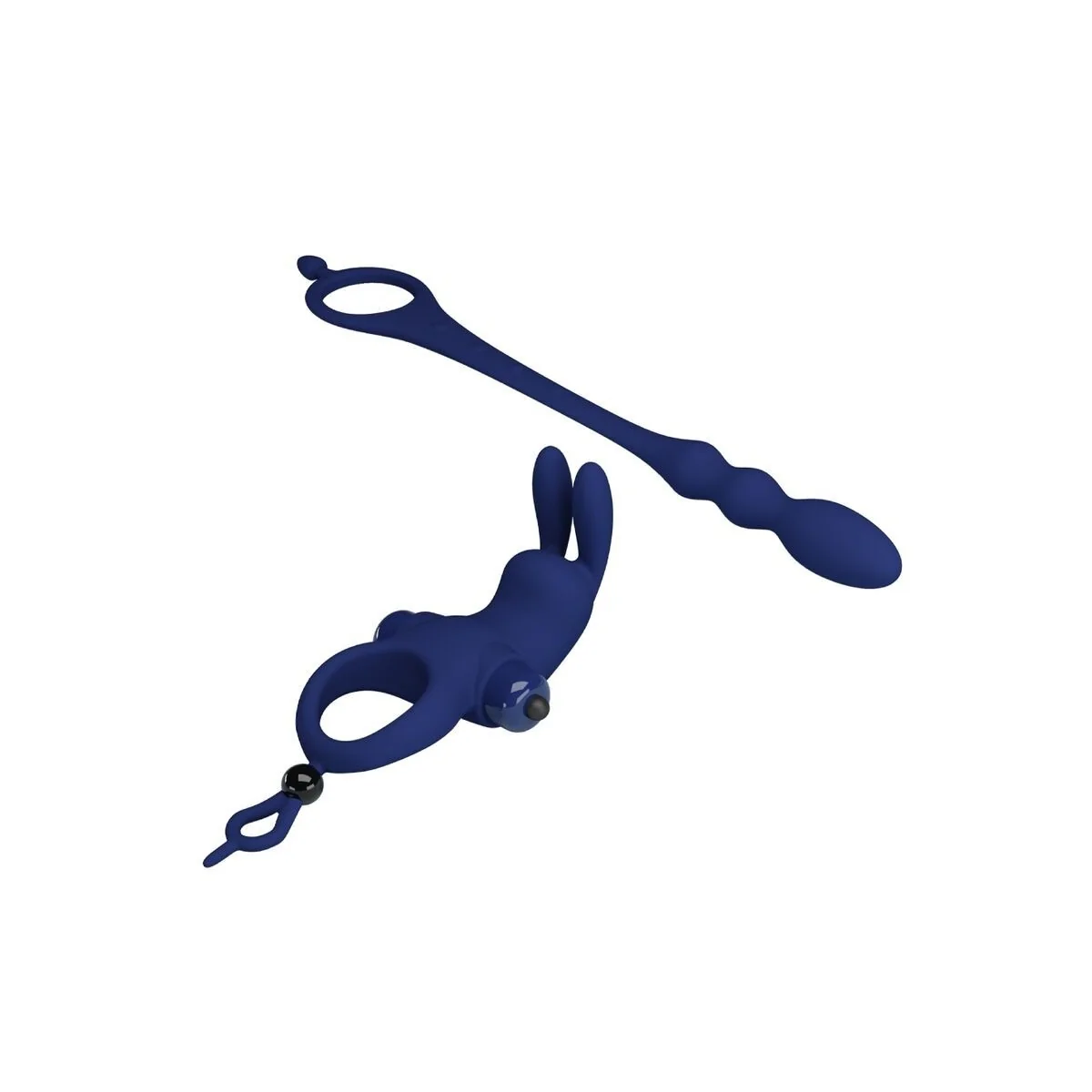 Ayad Rabbit Vibratorring mit Stecker Blau von Pretty Love Male kaufen | Fesselliebe