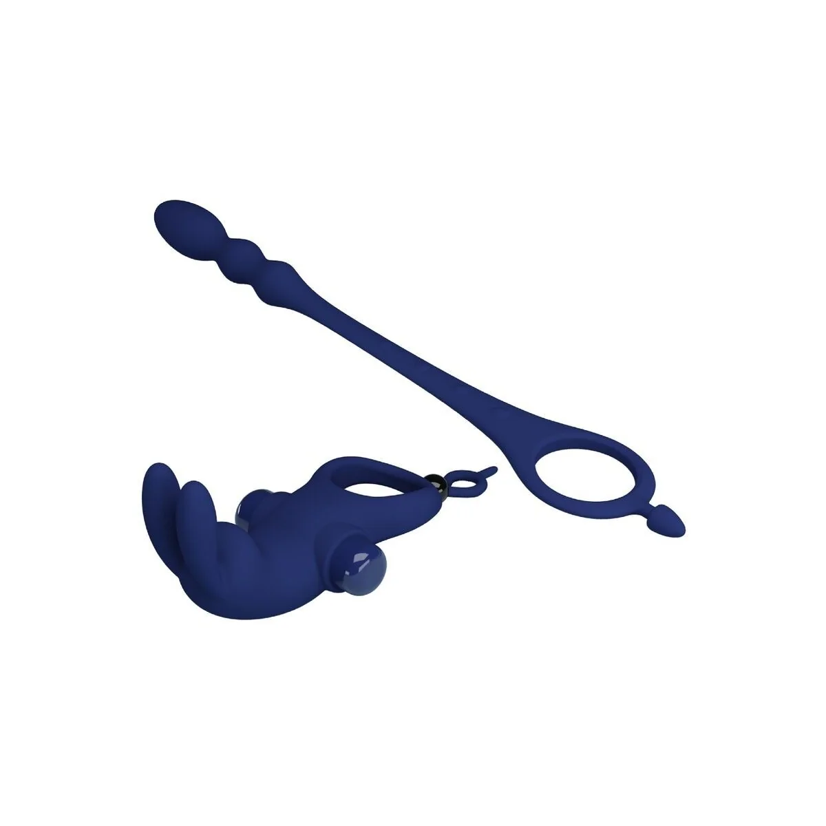 Ayad Rabbit Vibratorring mit Stecker Blau von Pretty Love Male kaufen | Fesselliebe