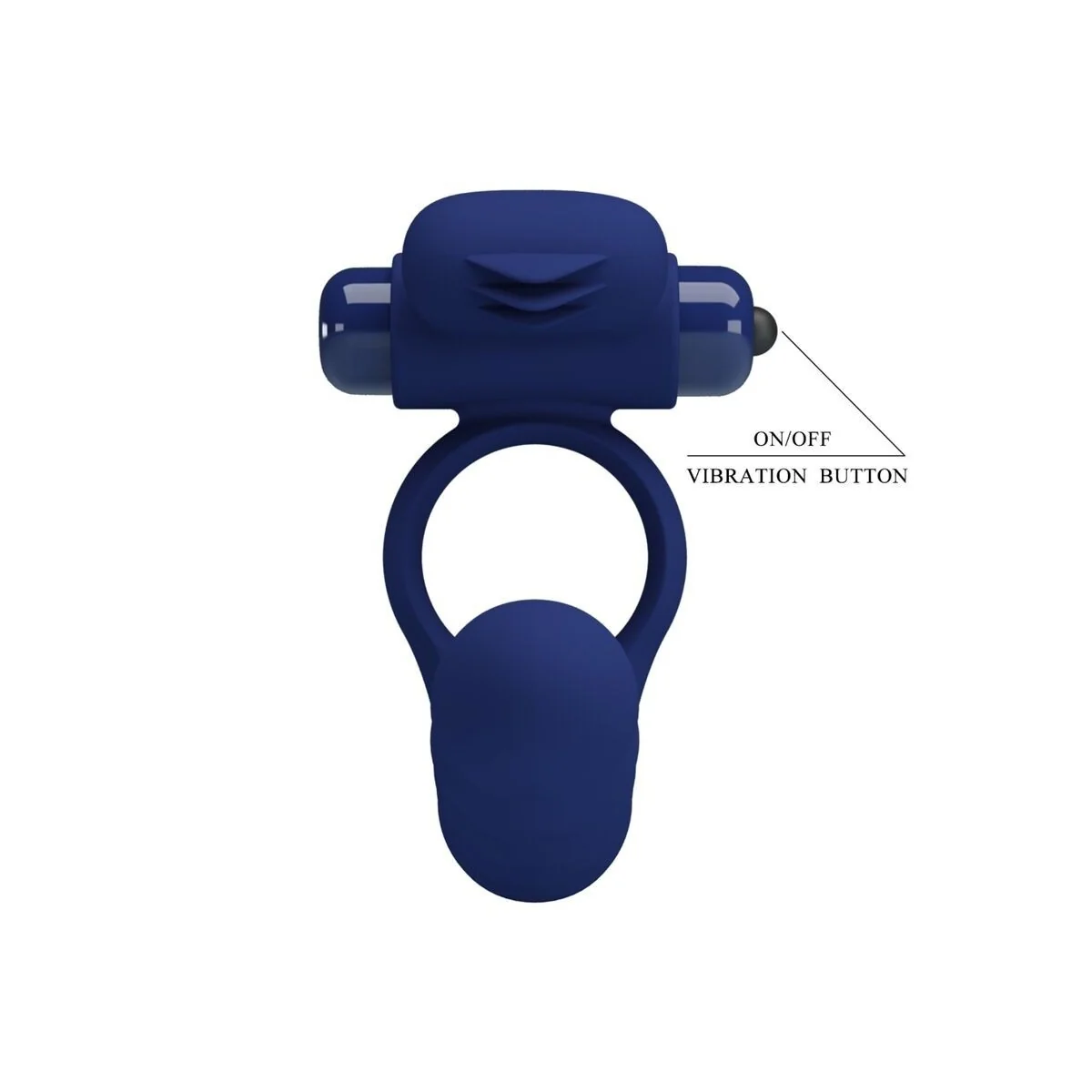 Ajmal Vibrationsring mit Stecker Blau von Pretty Love Male kaufen | Fesselliebe