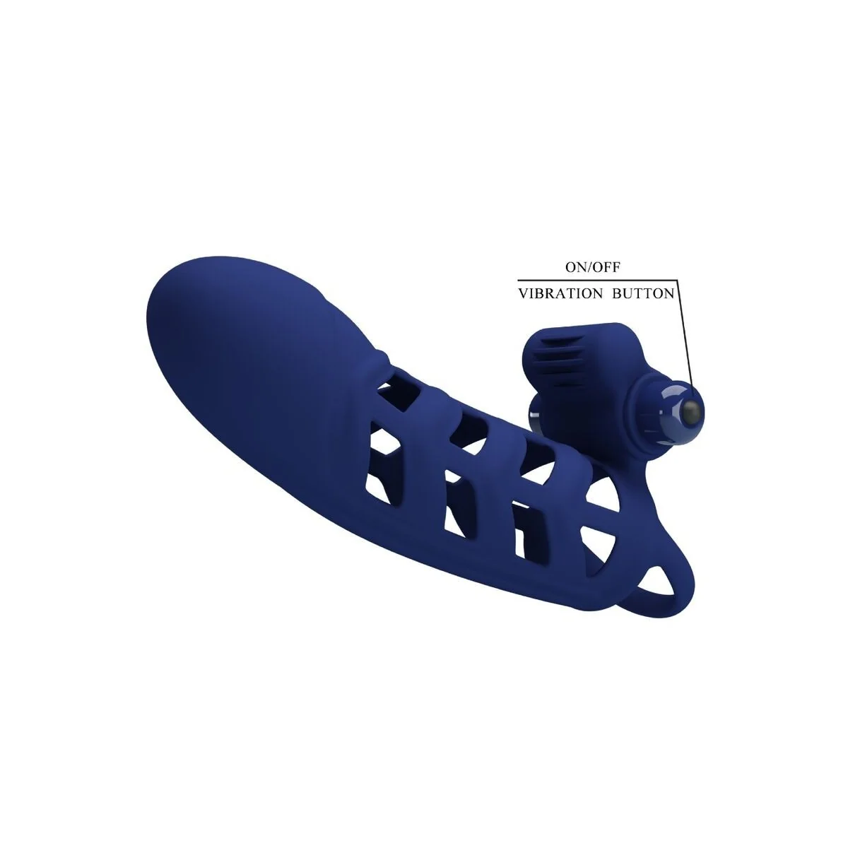 Altaf Vibratorring mit Silikonhülle Blau von Pretty Love Male kaufen | Fesselliebe