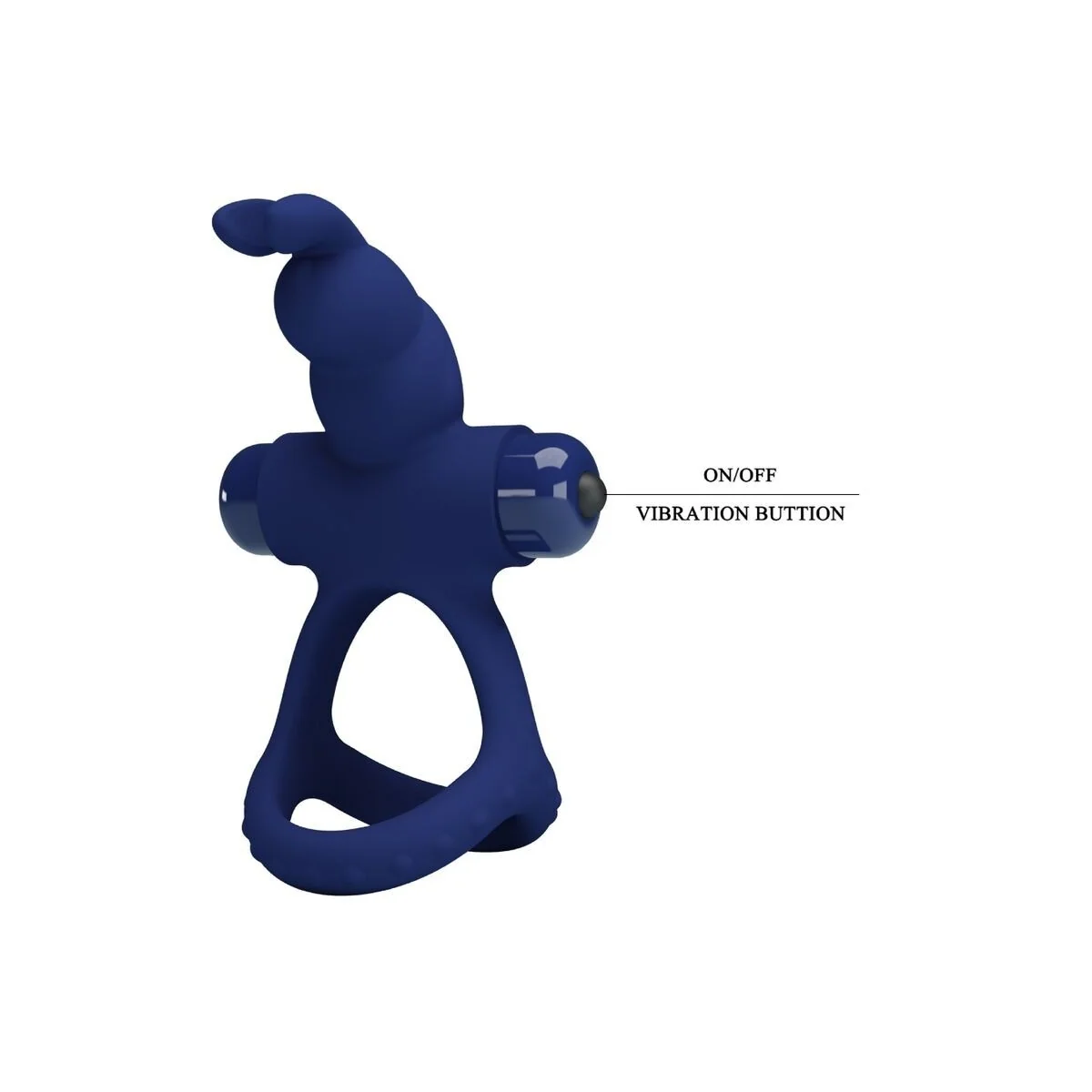 Luchito Doppelvibrierender Ring Kaninchen Blau von Pretty Love Male kaufen | Fesselliebe