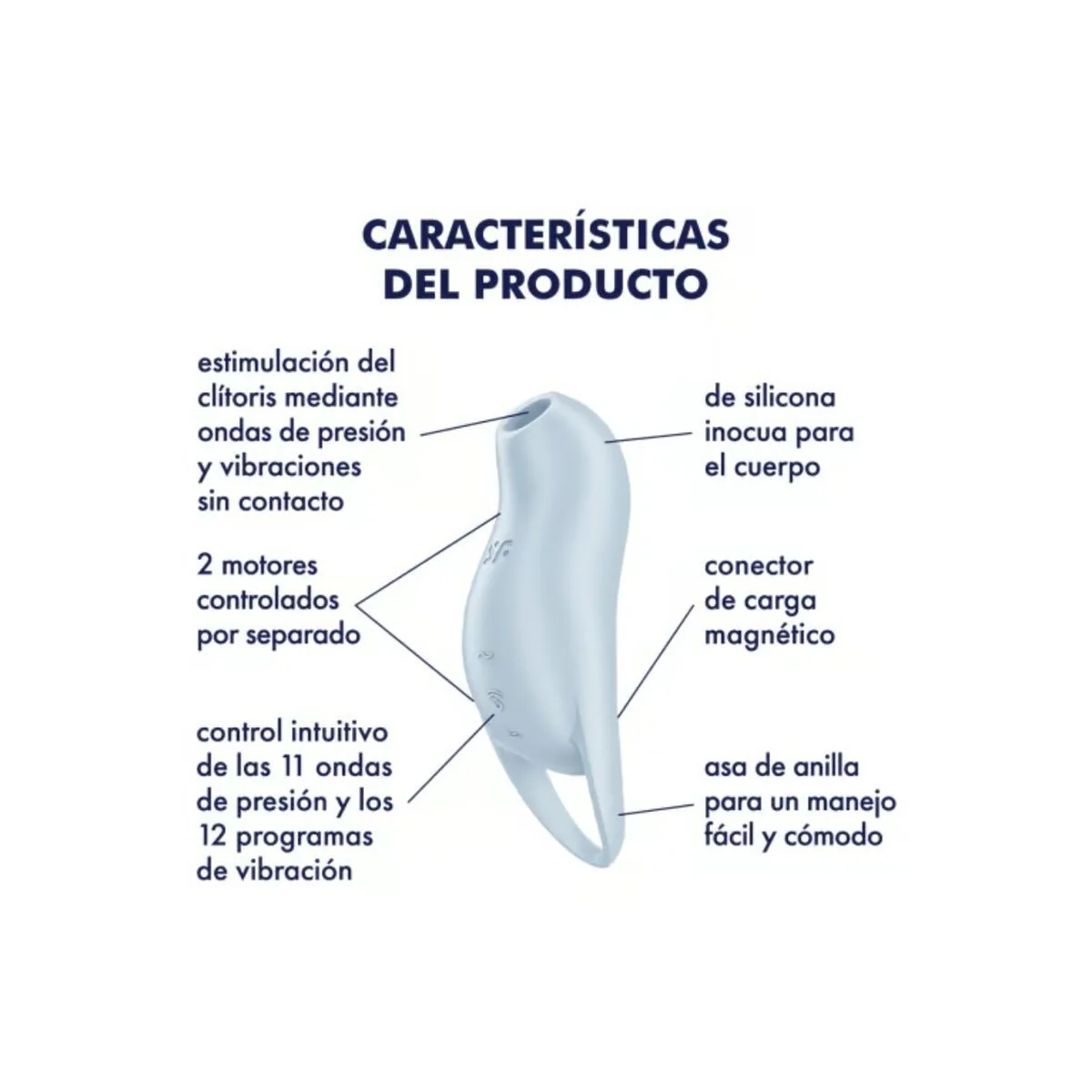 Pocket Pro 1 Klitoris-Stimulator Hellblau von Satisfyer Air Pulse kaufen | Fesselliebe