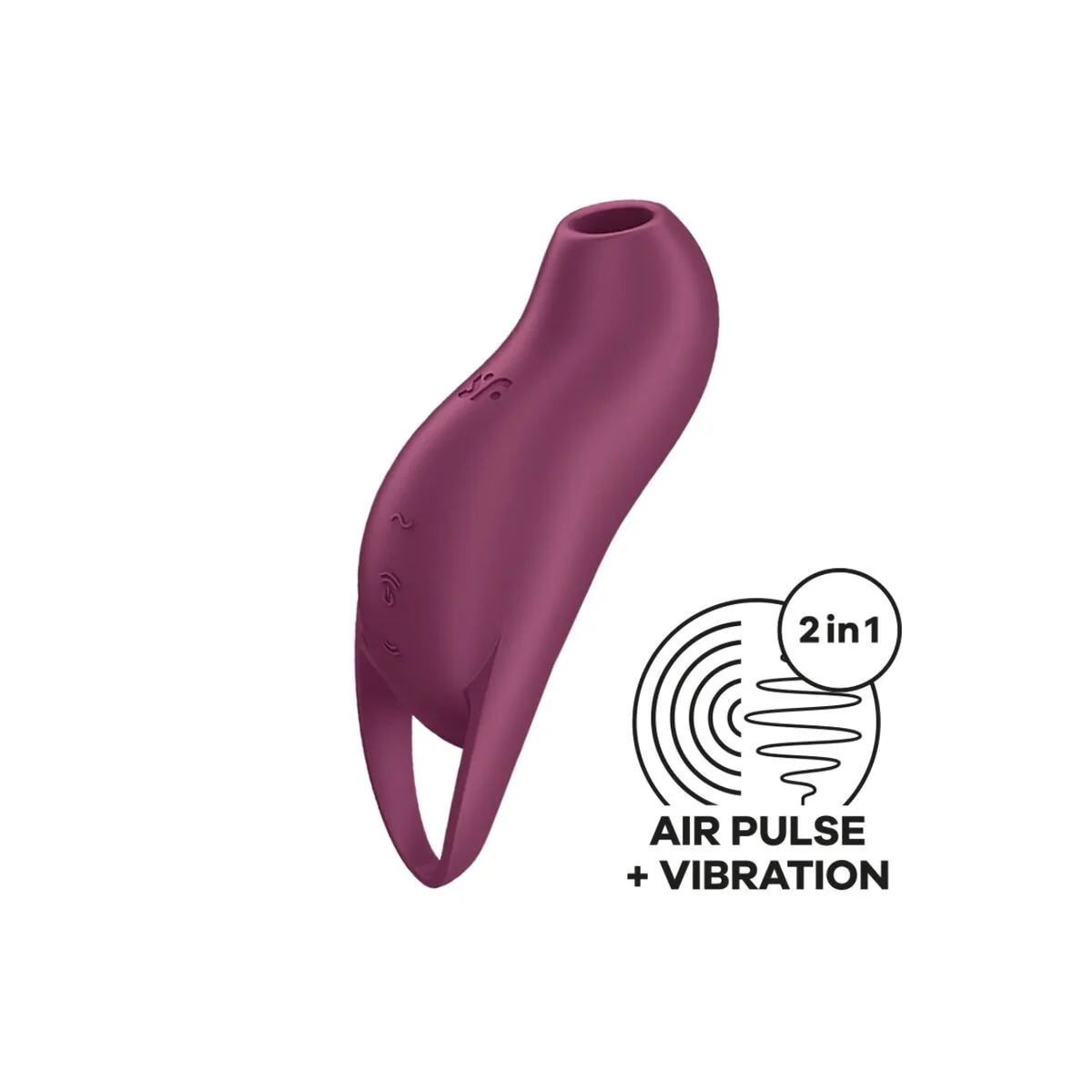 Pocket Pro 1 Klitoris-Stimulator Granat von Satisfyer Air Pulse kaufen | Fesselliebe