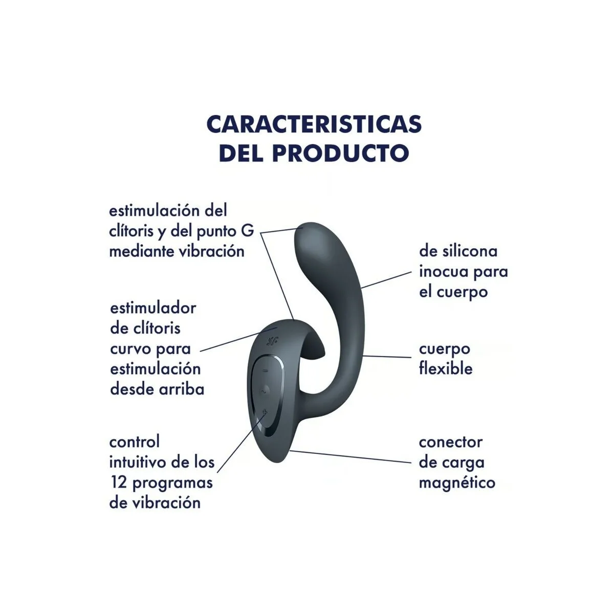 G For Goddess 1 Rabbit Vibrator Dunkelgrau von Satisfyer Vibrator kaufen | Fesselliebe