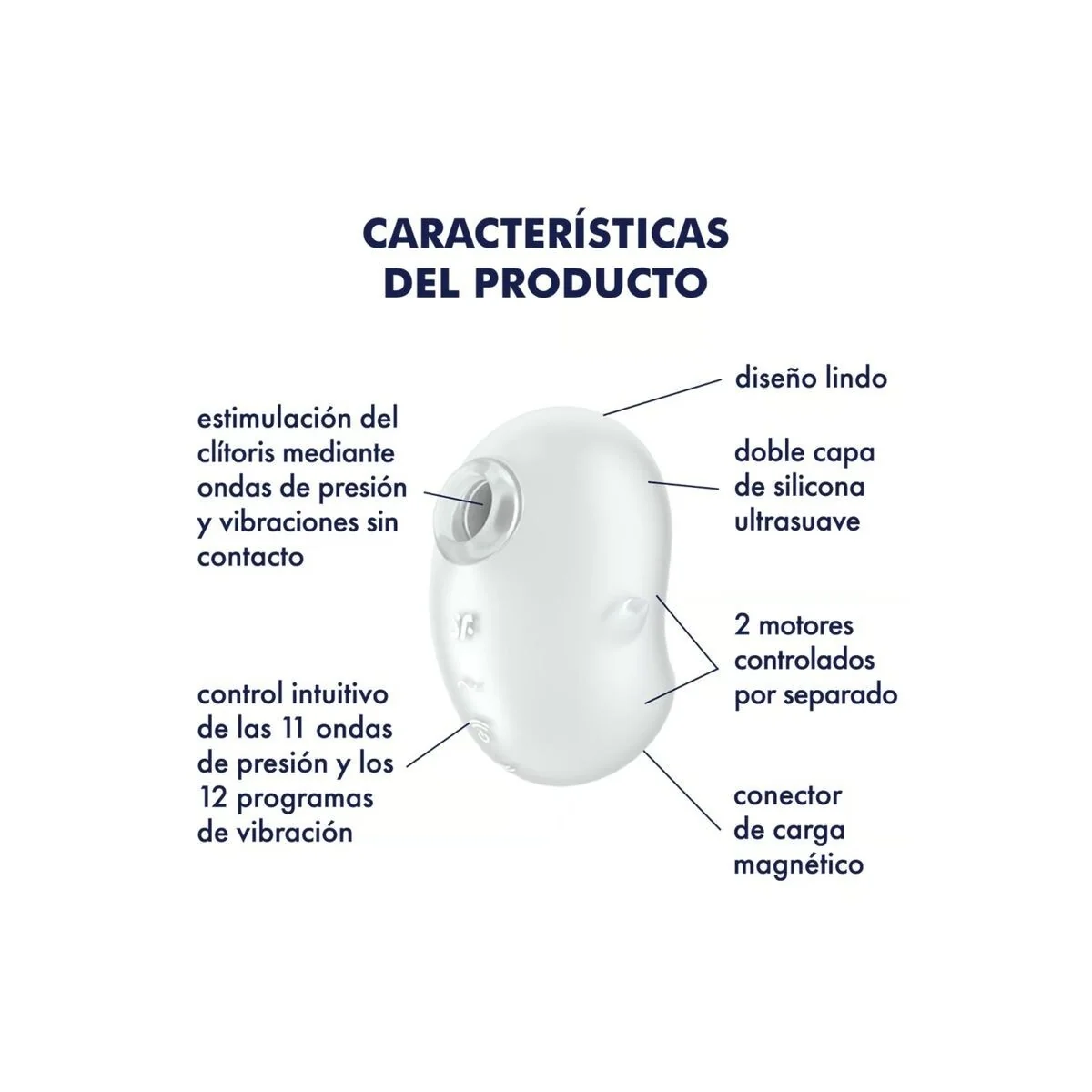 Cutie Ghost Auflegevibrator Weiss von Satisfyer Layons kaufen | Fesselliebe