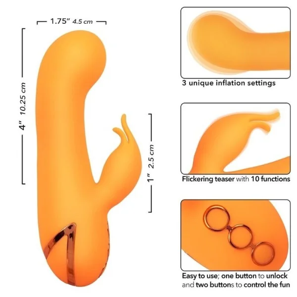Montecito Muse Vibrator Rabbit Orange von California Dreaming von Calexotics kaufen | Fesselliebe