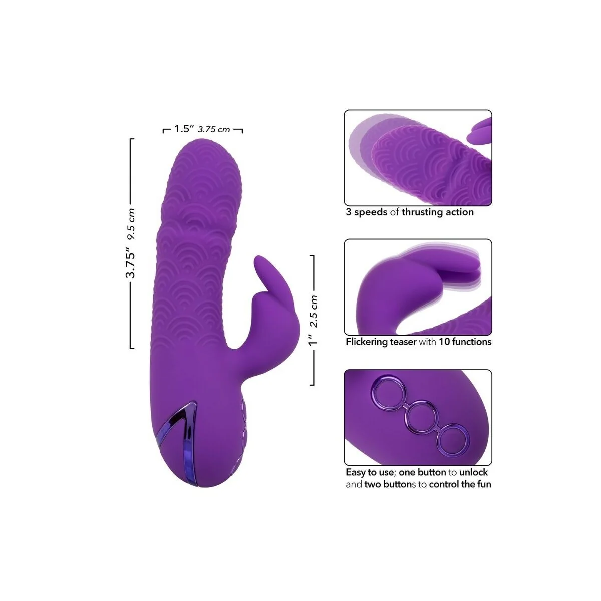 Manhattan Beach Marvel Vibrator Rabbit Lila von California Dreaming von Calexotics kaufen | Fesselliebe
